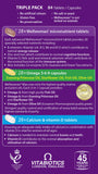 Wellwoman primer plano cápsulas omega 3-6-9 con aceites de alta pureza