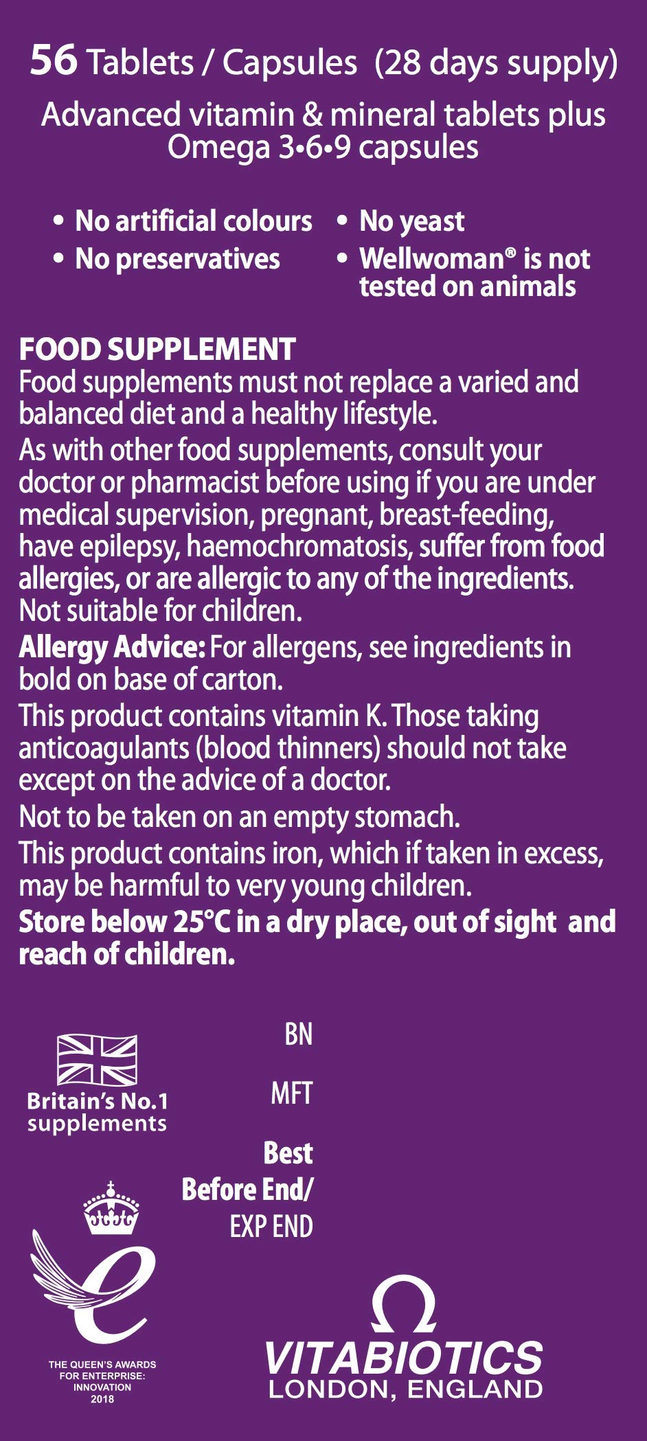 Wellwoman cápsula Omega 3·6·9 en primer plano que resalta pureza y absorción