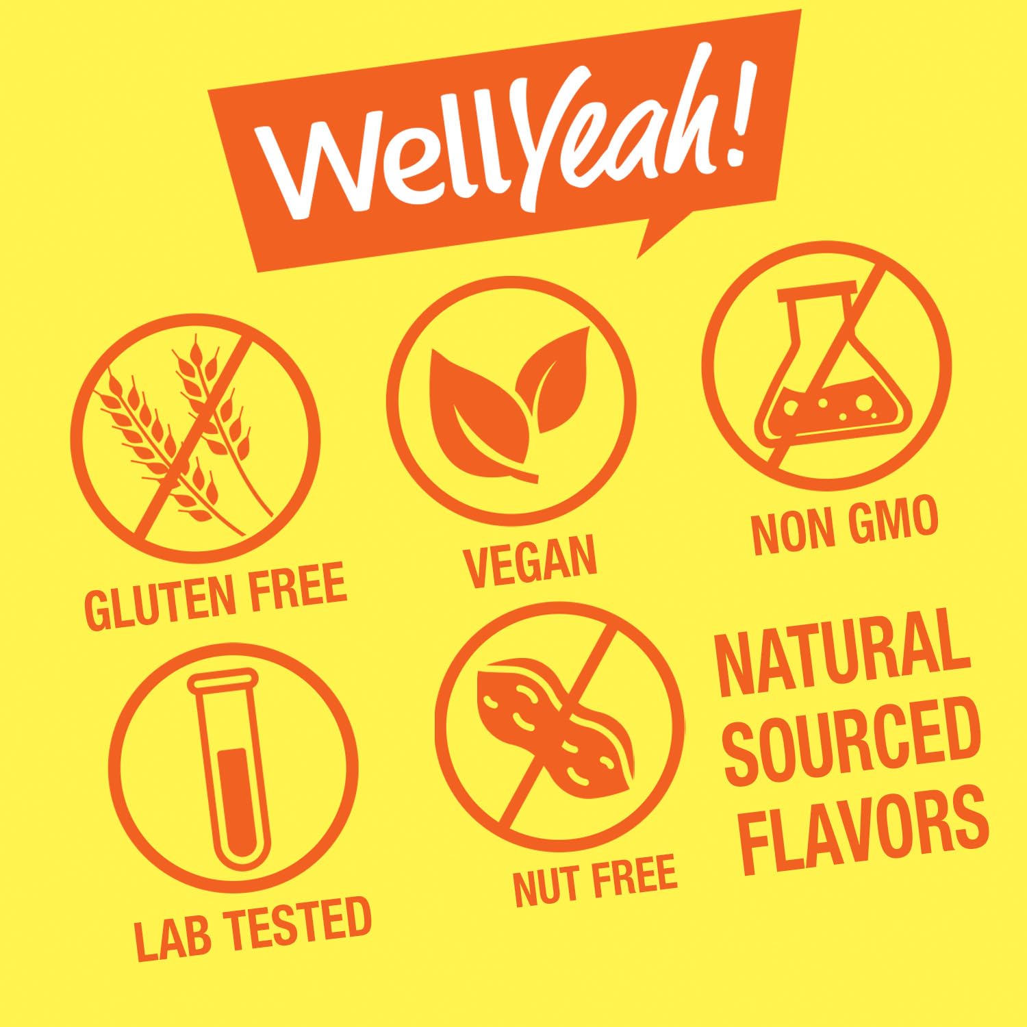 WellYeah frambuesas y gominolas ilustrando sabor natural y calidad