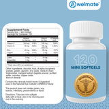 WELMATE etiqueta con ingredientes principales visible, transparencia en formulación