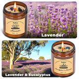 WEMEET vela lavanda detalle de etiqueta y textura para relajación