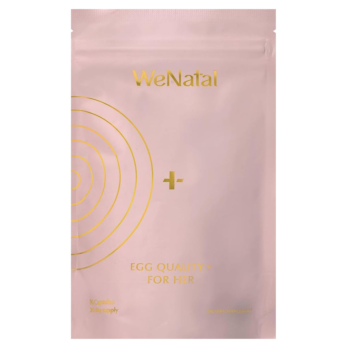 WeNatal frente del packaging mostrando diseño y beneficio de respaldo clínico