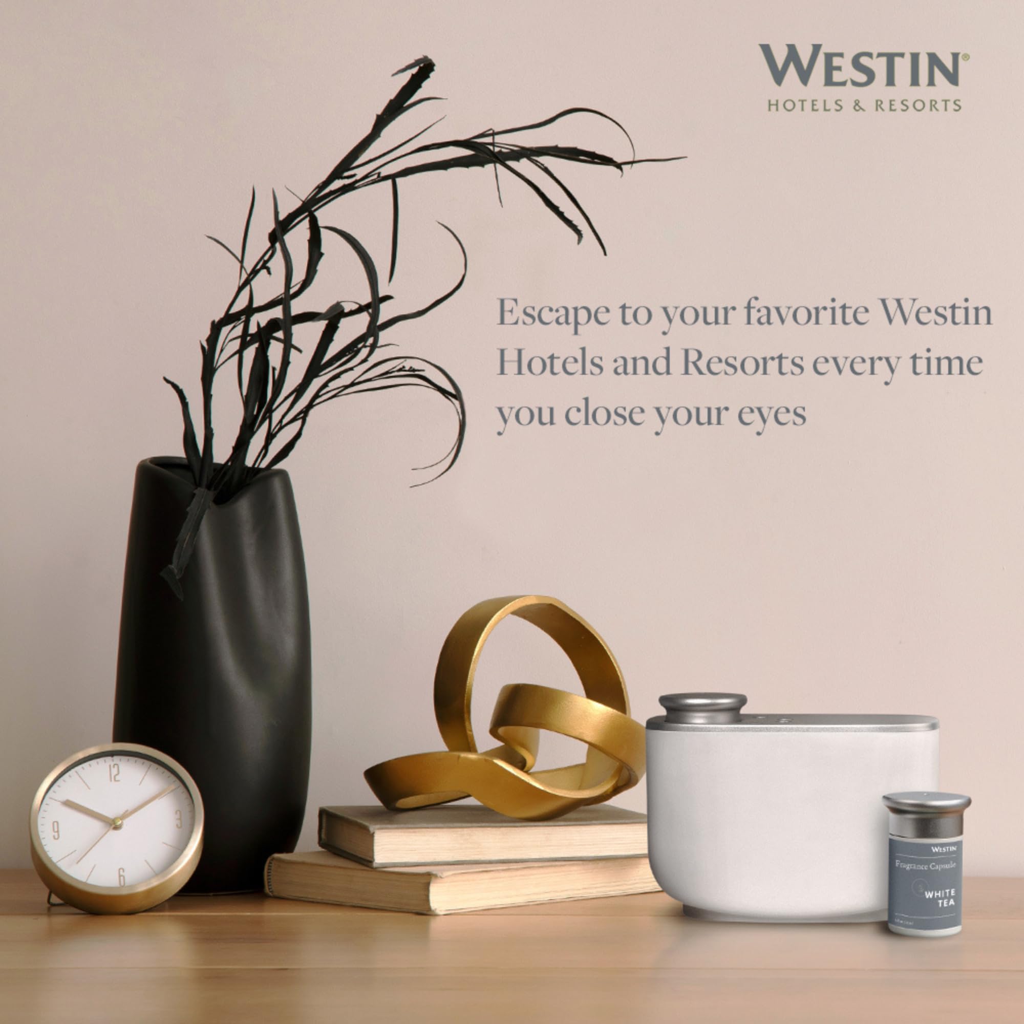 Sala ambientada con Westin White Tea ofreciendo atmósfera acogedora y limpia
