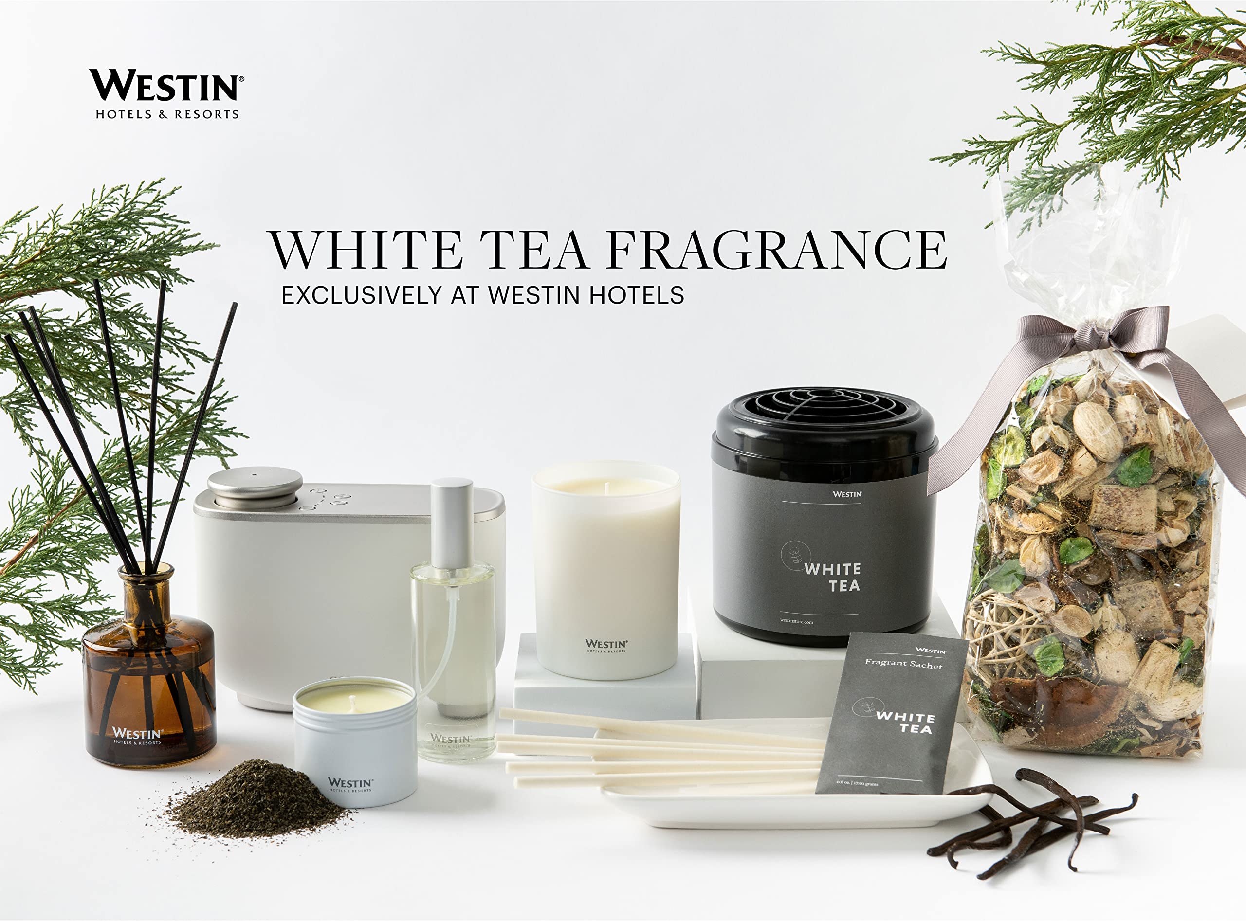 Contenido incluido: una cápsula Westin White Tea lista para uso en el difusor