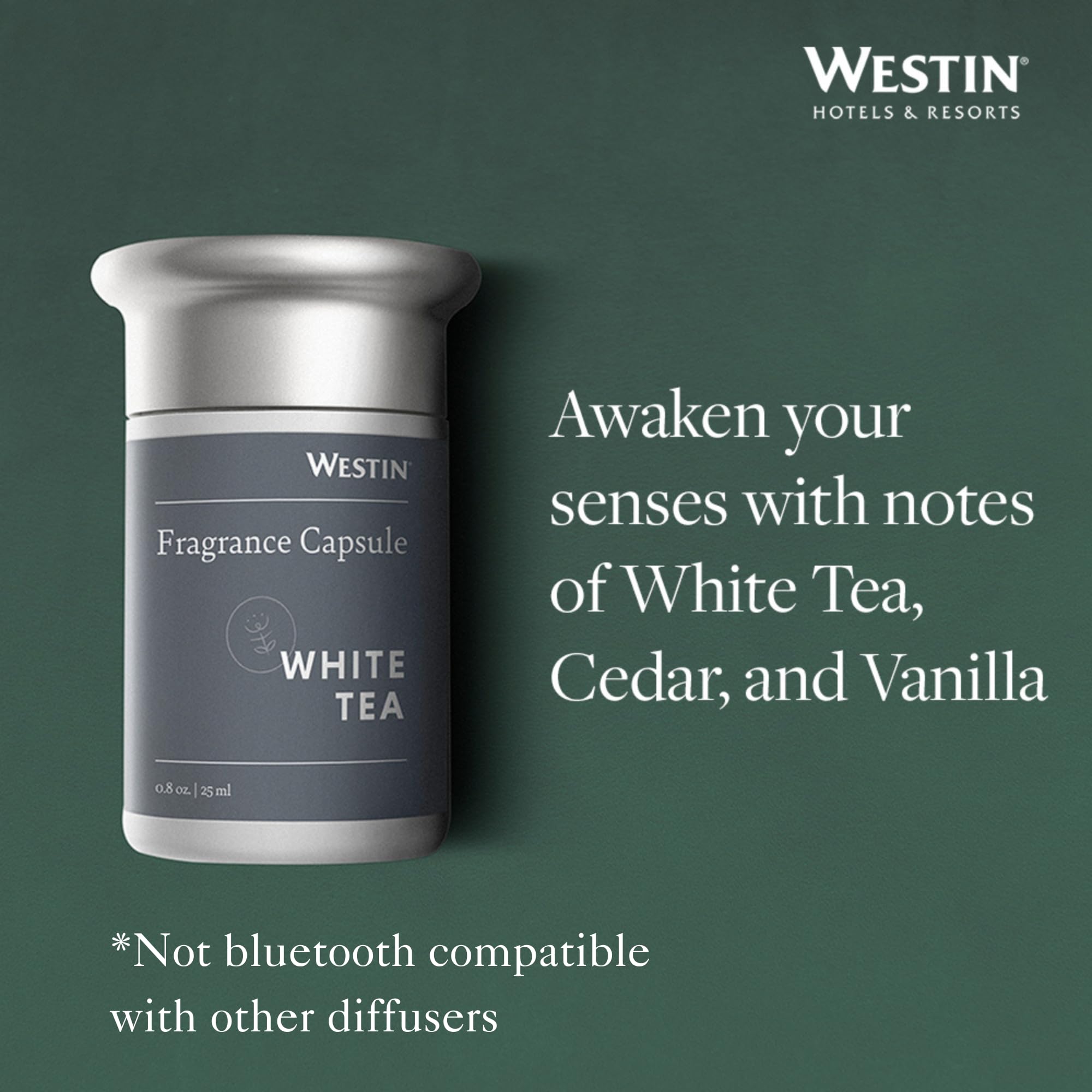Detalle de textura de la cápsula Westin White Tea para instalación segura