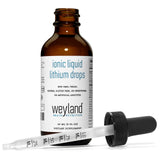 Weyland Brain Nutrition botella junto a regla para comparar tamaño y facilidad de transporte