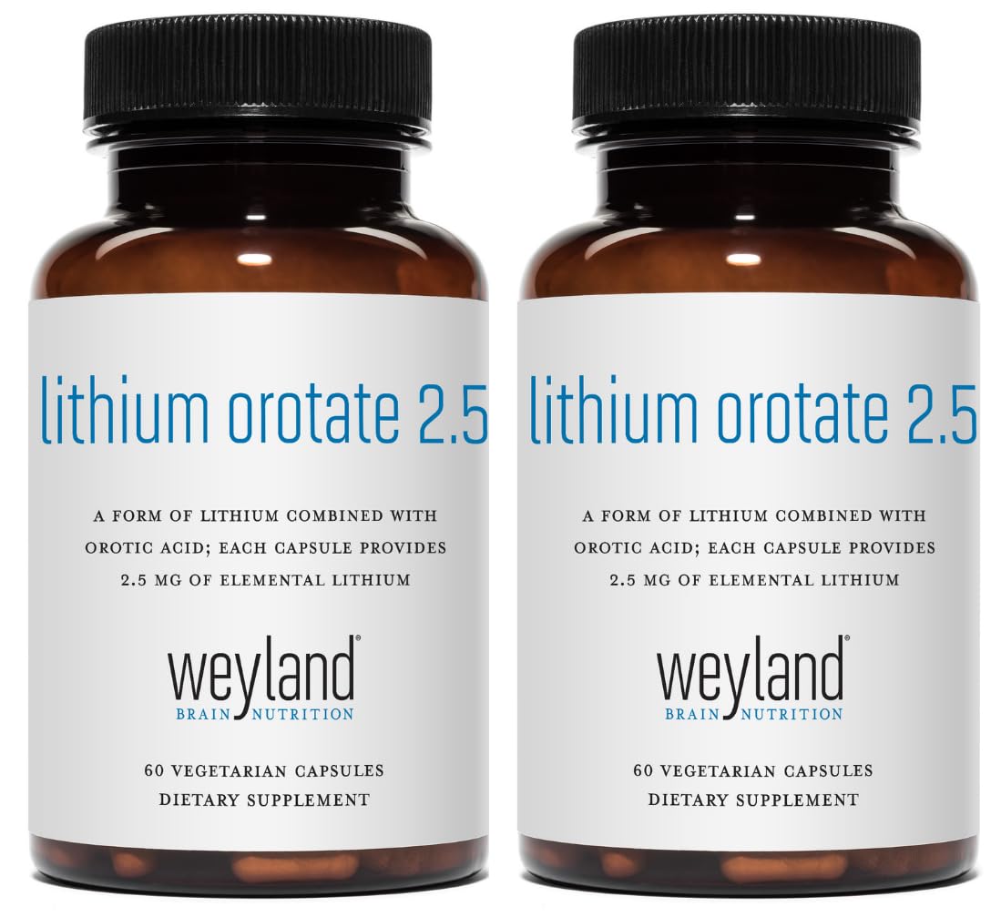 Weyland Brain Nutrition frasco frontal con pack de 2 frascos y beneficio de suministro prolongado
