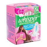 WHISPER alas stretch en primer plano que mantienen la toalla en su lugar