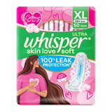 WHISPER paquete frontal XL que muestra 50 unidades y protección ampliada