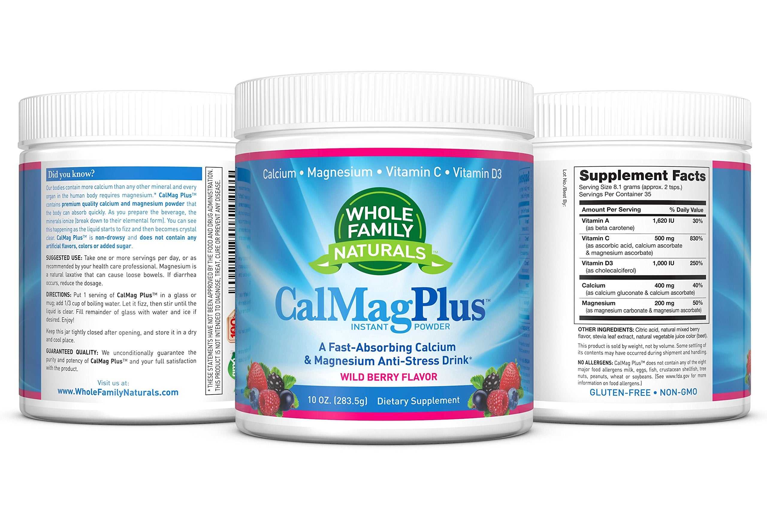 Whole Family Naturals producto en una rutina nocturna para una toma reconfortante