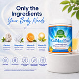 Polvo de CalMag Plus en primer plano mostrando textura fina y mezcla homogénea
