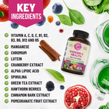 Whole World Wellness envase junto a regla para comparar tamaño y cantidad