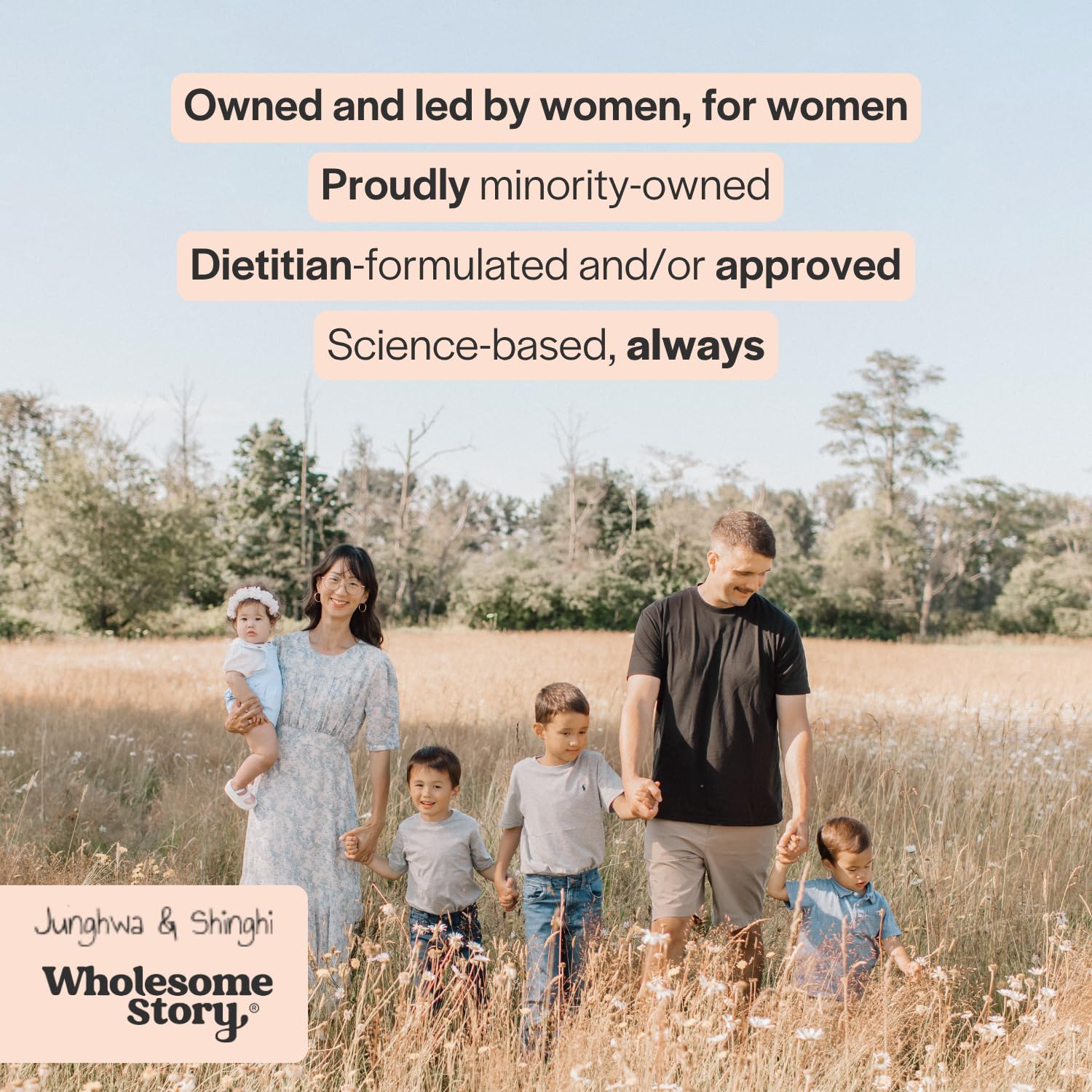 Wholesome Story escena lifestyle de producto en cocina promoviendo rutina