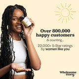 Wholesome Story tabla nutricional enfocada en pureza y dosificación