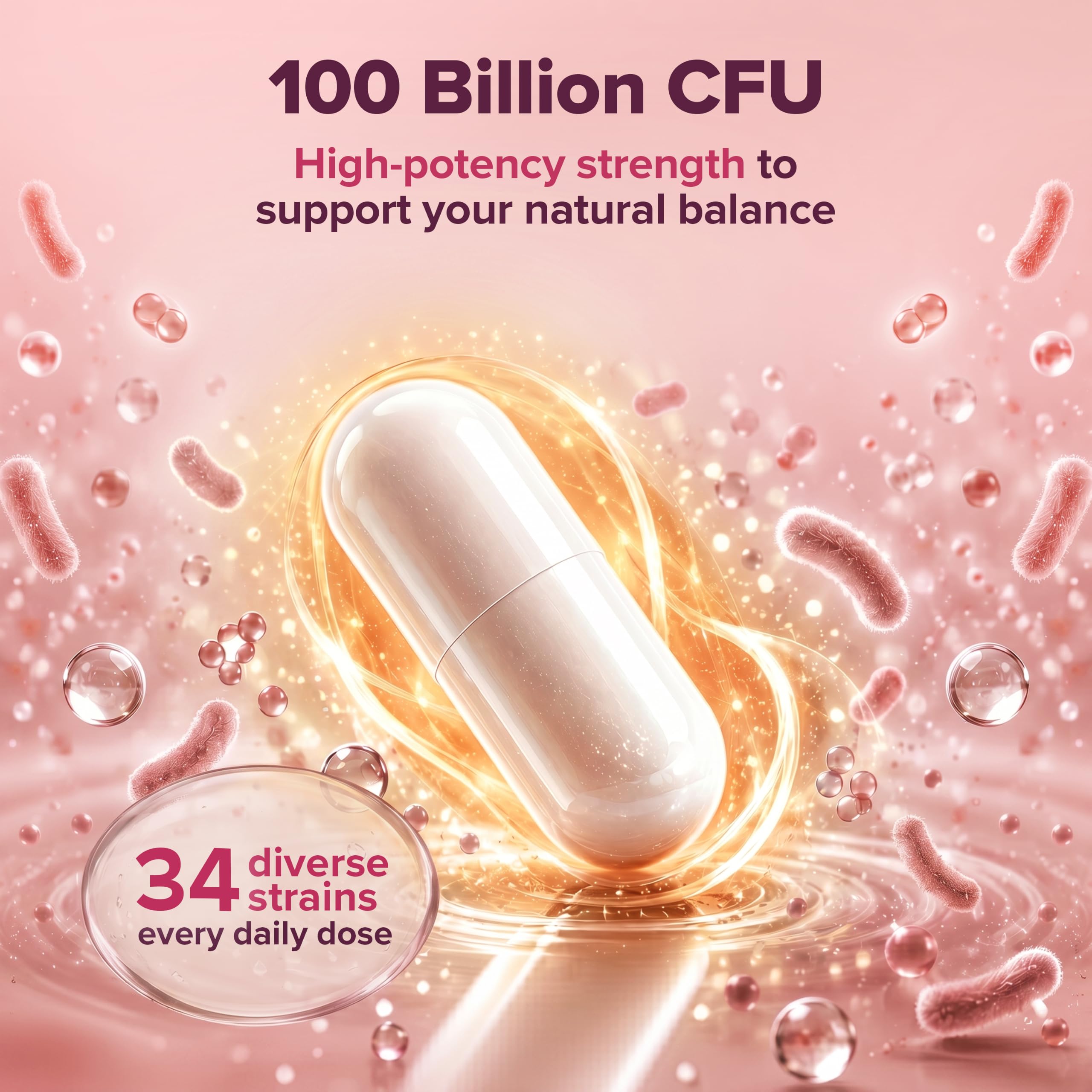 Wholesome Wellness etiqueta nutricional enfocada en cepas y CFU