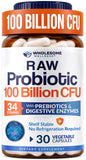 Wholesome Wellness envase frontal mostrando 100B UFC y 34 cepas para confianza