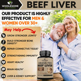 Wholesome Wellness polvo liofilizado de hígado mostrando textura y pureza