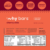 Why Bars etiqueta con ingredientes limpios y transparencia útil