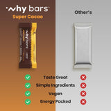 WHY BARS ingredientes sobre mesa, muestra avena y almendra fresca