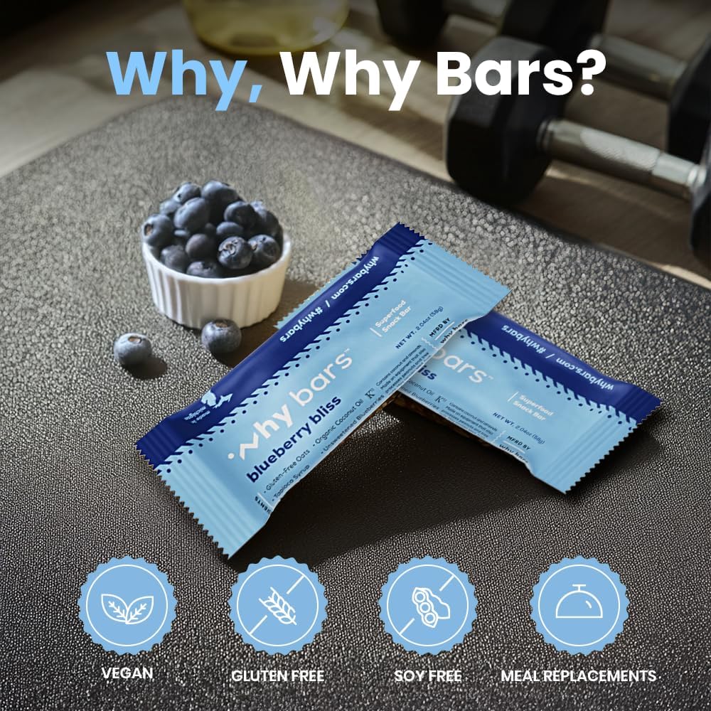 Why Bars ingredientes principales arándano avena almendra y chía saludables