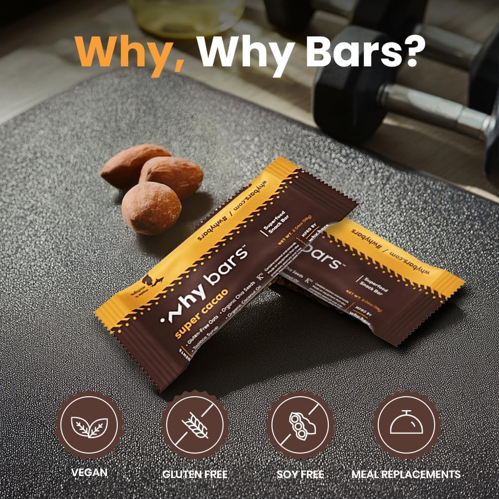 WHY BARS barra en mano, tamaño práctico y porción controlada
