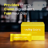 Why Bars textura de la barra cerca que resalta ingredientes reales