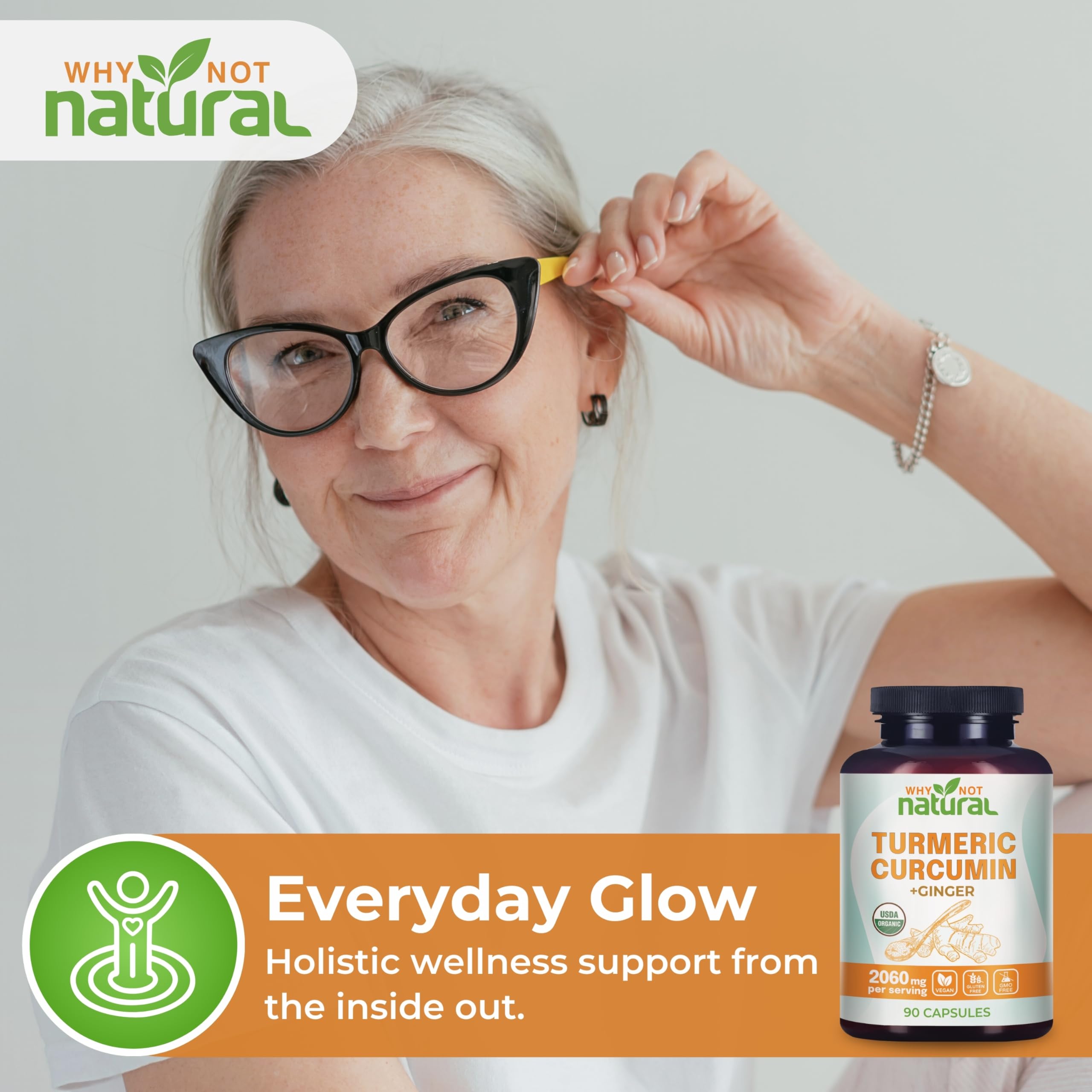 Why Not Natural certificado USDA Organic visible para confianza
