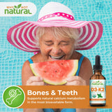 Why Not Natural botella junto a objetos cotidianos para comparar tamaño y portabilidad