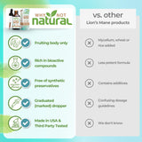 Why Not Natural etiqueta con ingredientes y sin alcohol visible, información clara