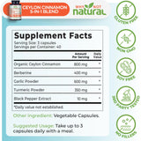 Why Not Natural etiqueta de ingredientes sin rellenos ni conservantes listados