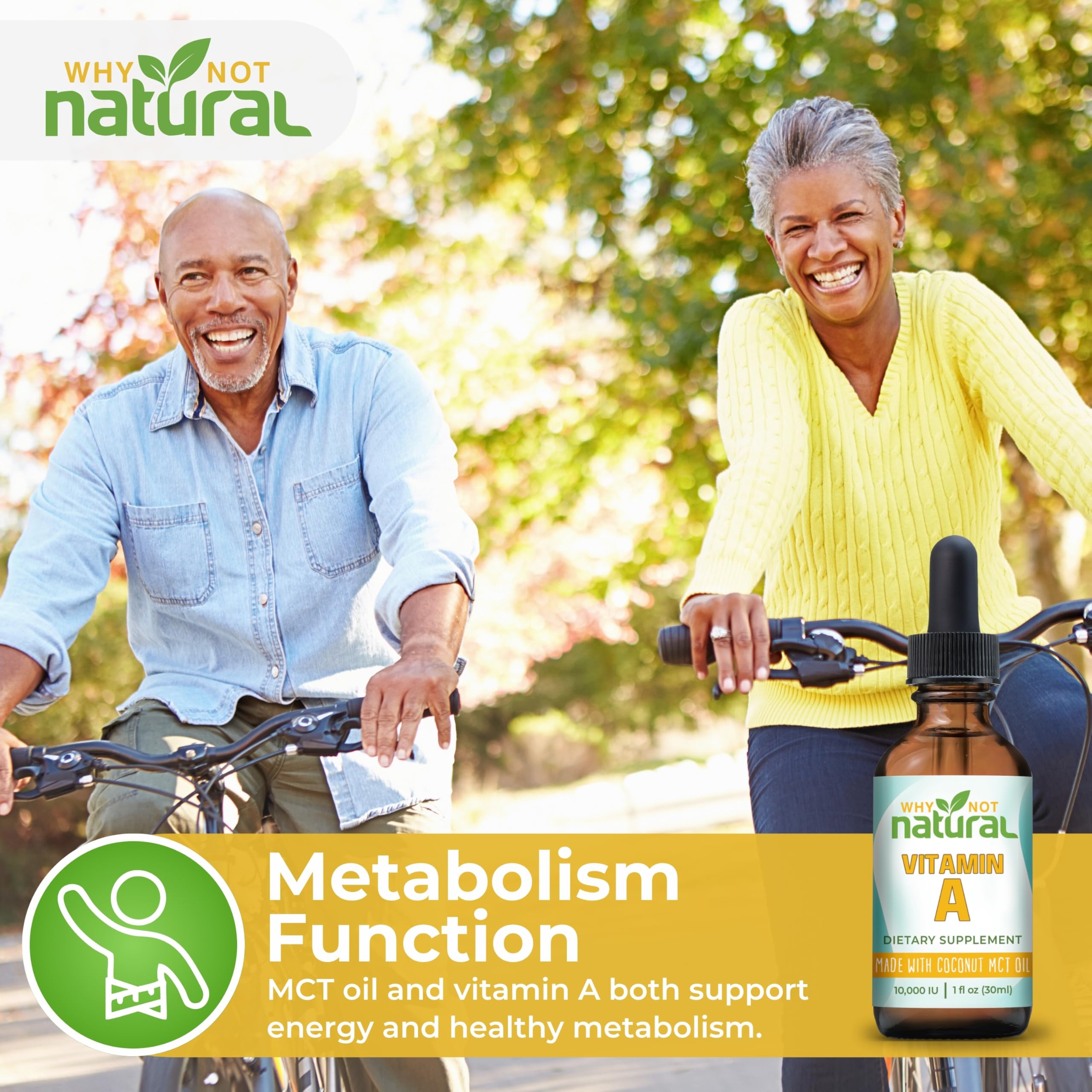 Why Not Natural textura del aceite MCT en superficie, beneficio absorción mejorada