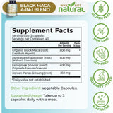 Why Not Natural maca negra molida en cuchara para ver textura y origen orgánico