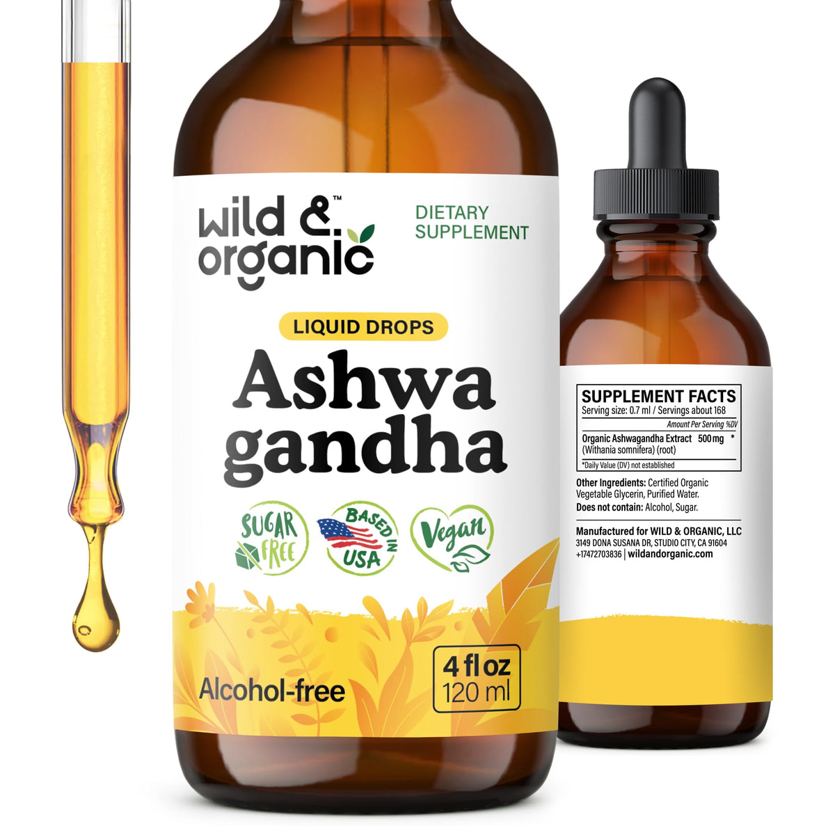 Wild & Organic frontal del envase mostrando el diseño y beneficio relajación
