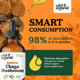 Wild & Organic gotas en taza de té para mezcla rápida y cómoda