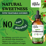 Wild & Organic botella en mano para apreciar tamaño y portabilidad