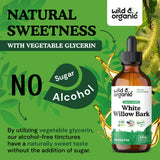 Wild & Organic comparación de tamaño del frasco para referencia práctica