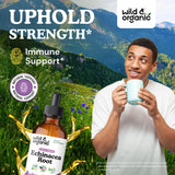 Wild & Organic etiqueta con ingredientes y concentración visible