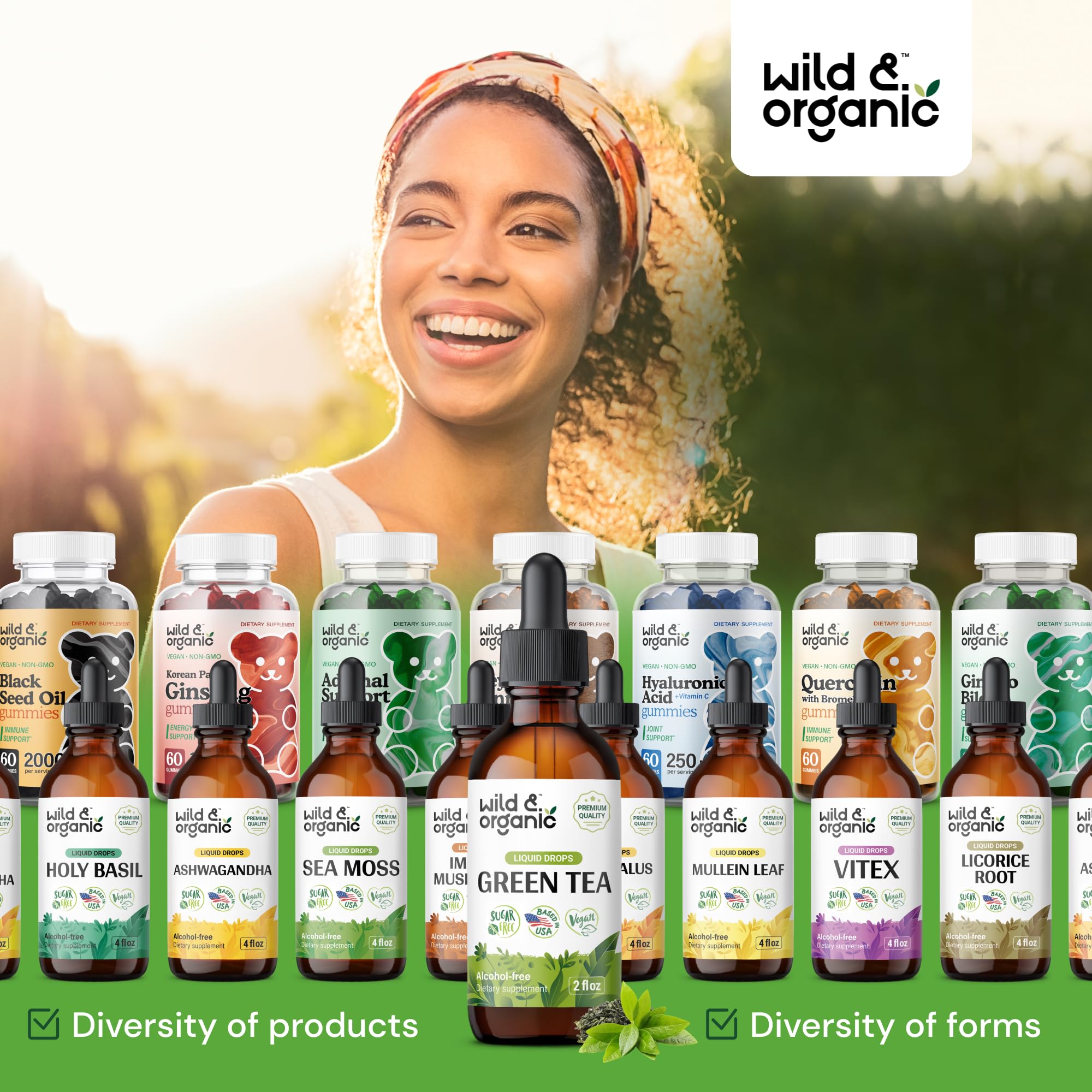 Wild & Organic detalle de glicerina viscosa que aporta dulzor natural
