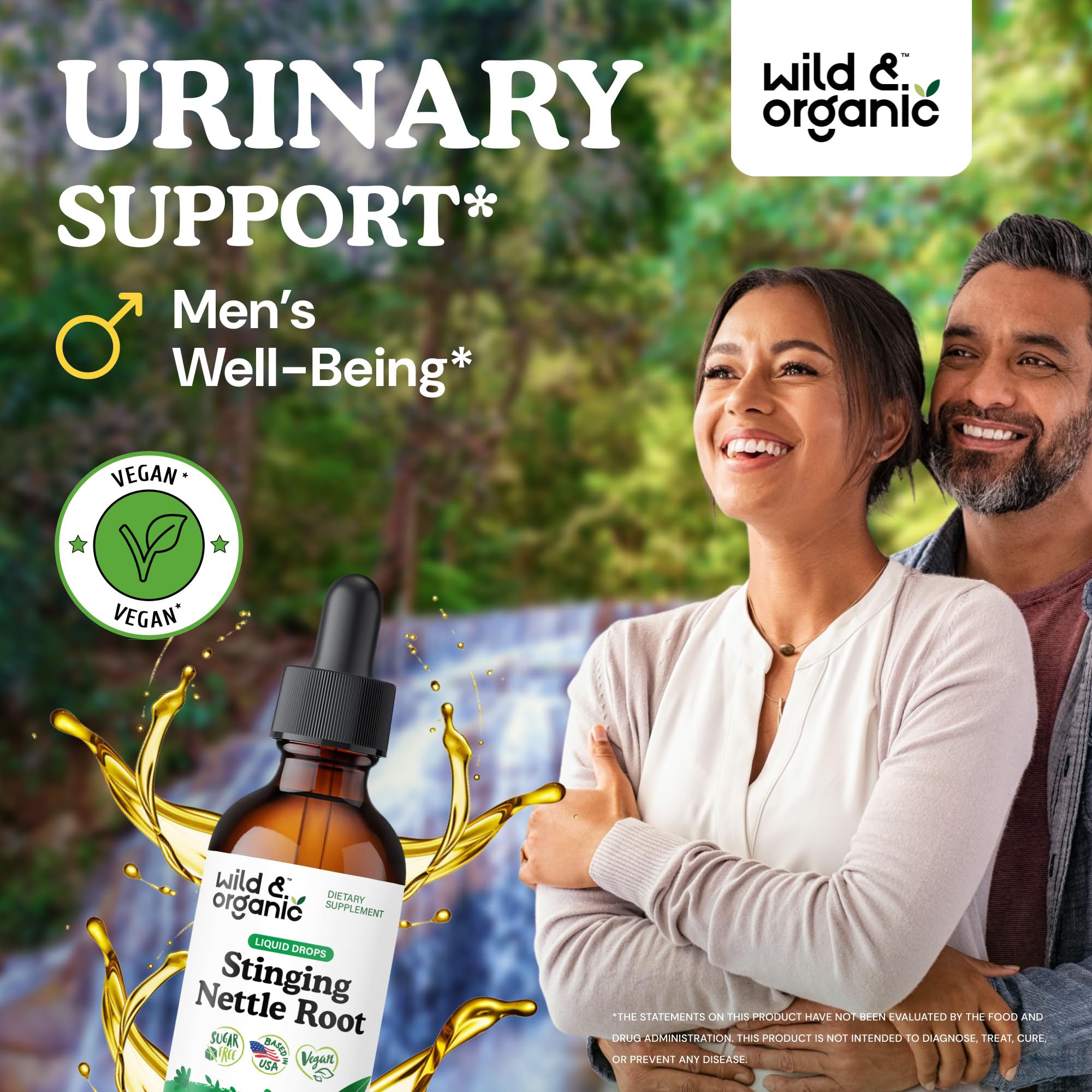 Wild & Organic detalle de etiqueta con información de ingredientes