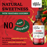 Wild & Organic etiqueta con lista de ingredientes limpios, transparencia y confianza