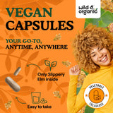 Wild & Organic etiqueta nutricional legible con ingredientes y dosis