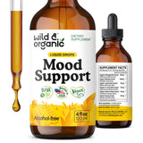 Wild & Organic frasco frente mostrando la etiqueta y volumen, fácil identificación