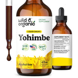 Wild & Organic frasco frontal mostrando etiqueta clara y beneficios