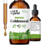 Wild & Organic frasco frontal mostrando el envase y beneficios veganos