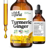 Wild & Organic frasco frontal mostrando etiqueta clara y beneficios