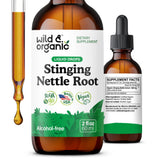 Wild & Organic frasco frontal mostrando etiqueta clara y volumen
