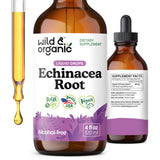 Wild & Organic botella frontal mostrando diseño y uso práctico
