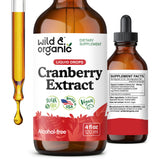 Wild & Organic frontal del envase mostrando extracto de arándano y beneficios