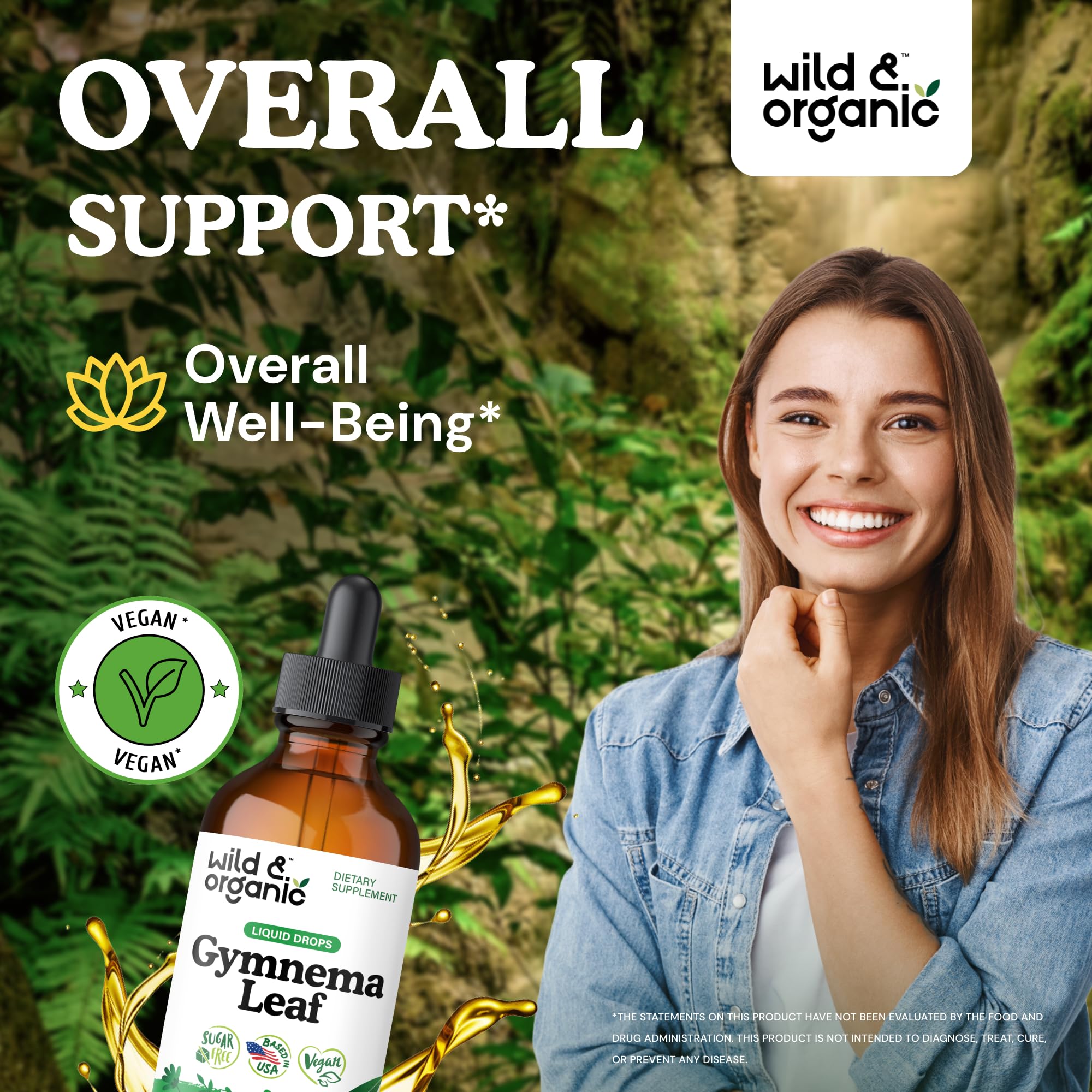 Wild & Organic gotero para dosificación precisa y uso fácil