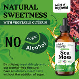 Wild & Organic gotas vertiéndose en un vaso, mezcla fácil y rápida